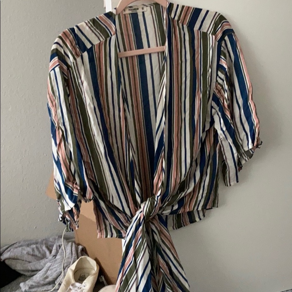 Stripped Tie Tee